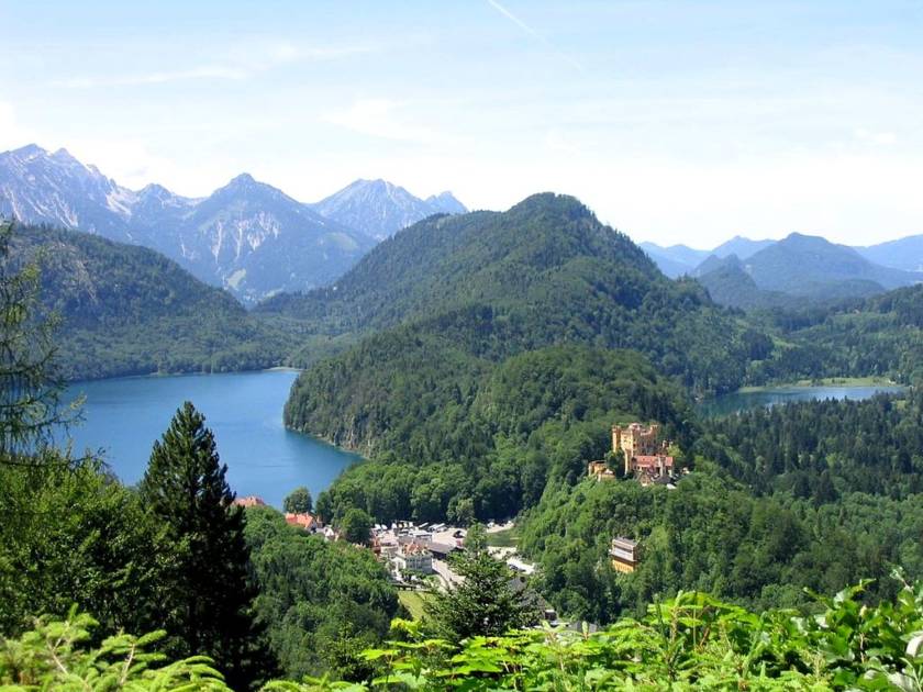 Bayerische Berge in Hohenschwangau