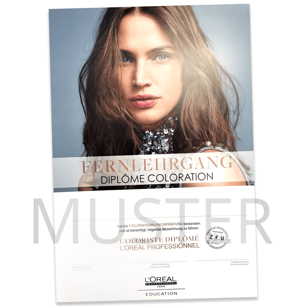 Fernkurs & Praxis-Seminar Diplome Coloration Gold L'Oreal